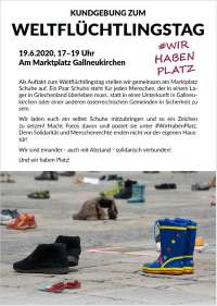 Weltflüchtlingstag 2020