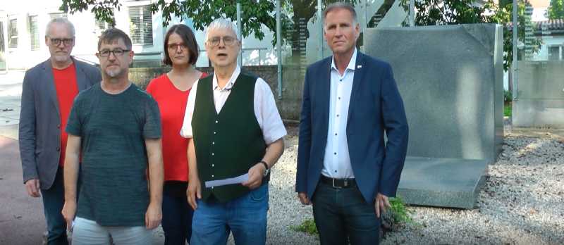 Film am Mahnmal für Euthanasieopfer