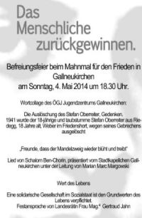 Plakat 4 Mai 2014